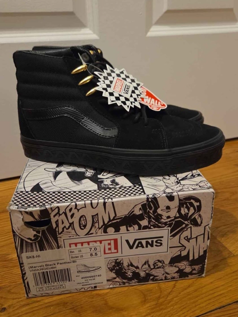 Vans SK8-Hi Marvel Black Panther High Top Sneakers